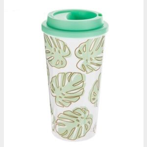 NEW Green Palm Leaf Reusable Travel Cup Coffee Tea